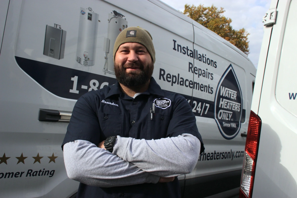 water-heater-installer-for-water-heaters-only Water heater service technician smiling in Fremont